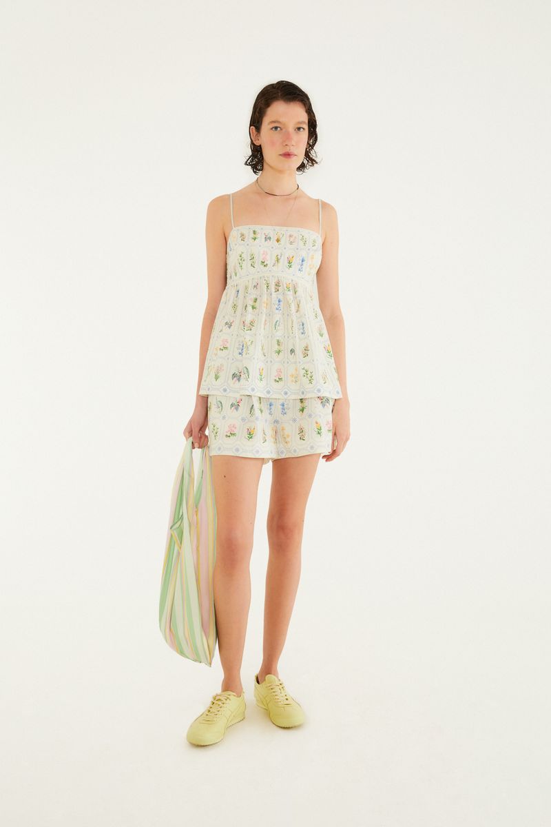 Regata Estampada Porcelana Tropical