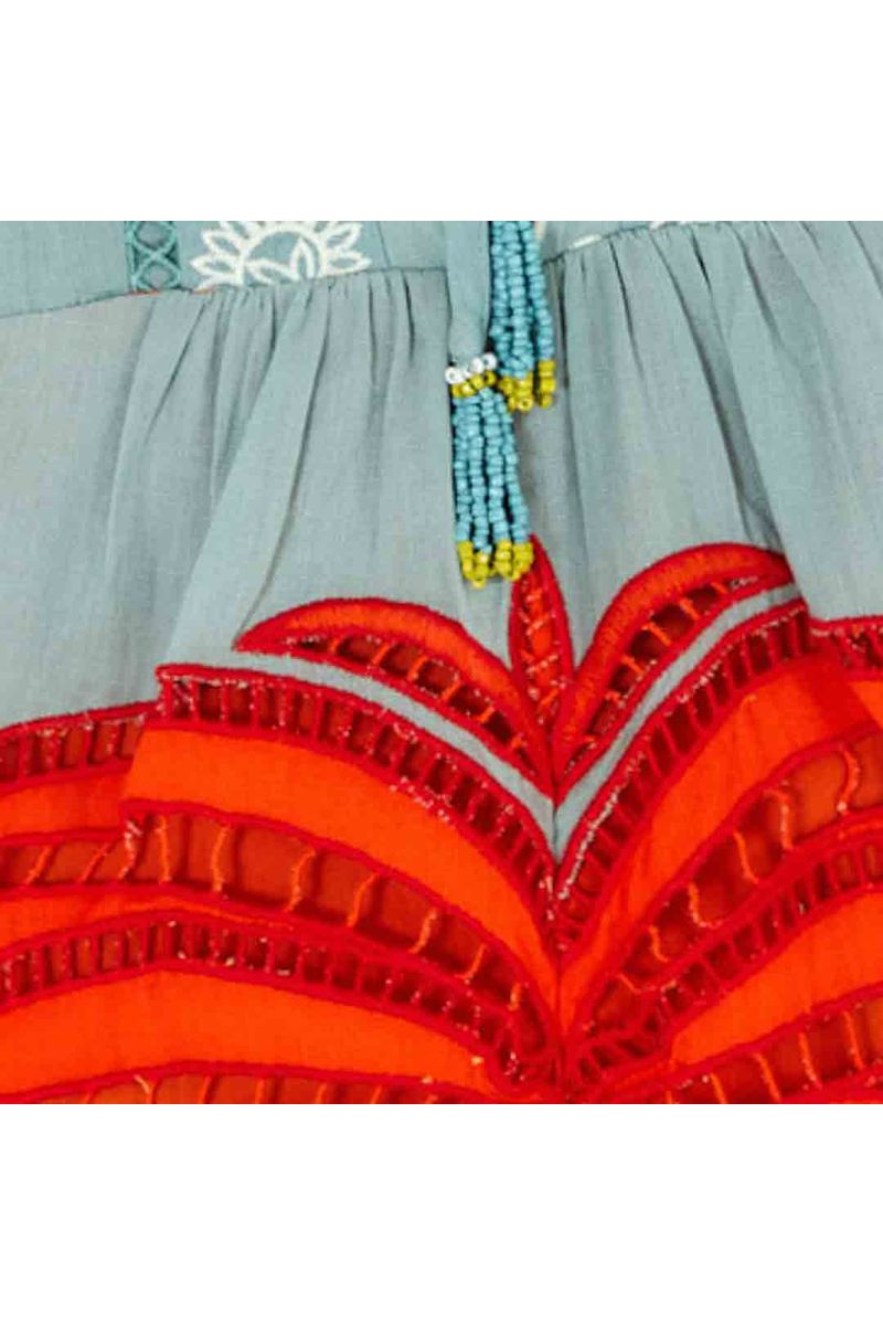 Vestido Richelieu Cobogó Artesanal