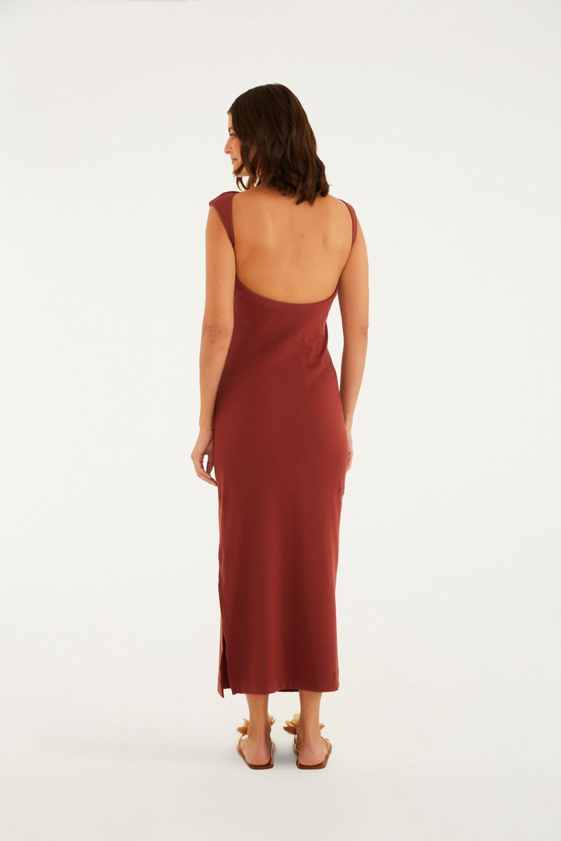 Vestido  Cropped Decote Rib