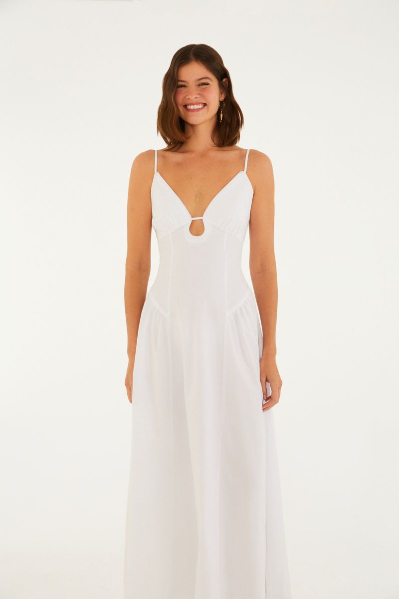 Vestido Alcinhas Decote
