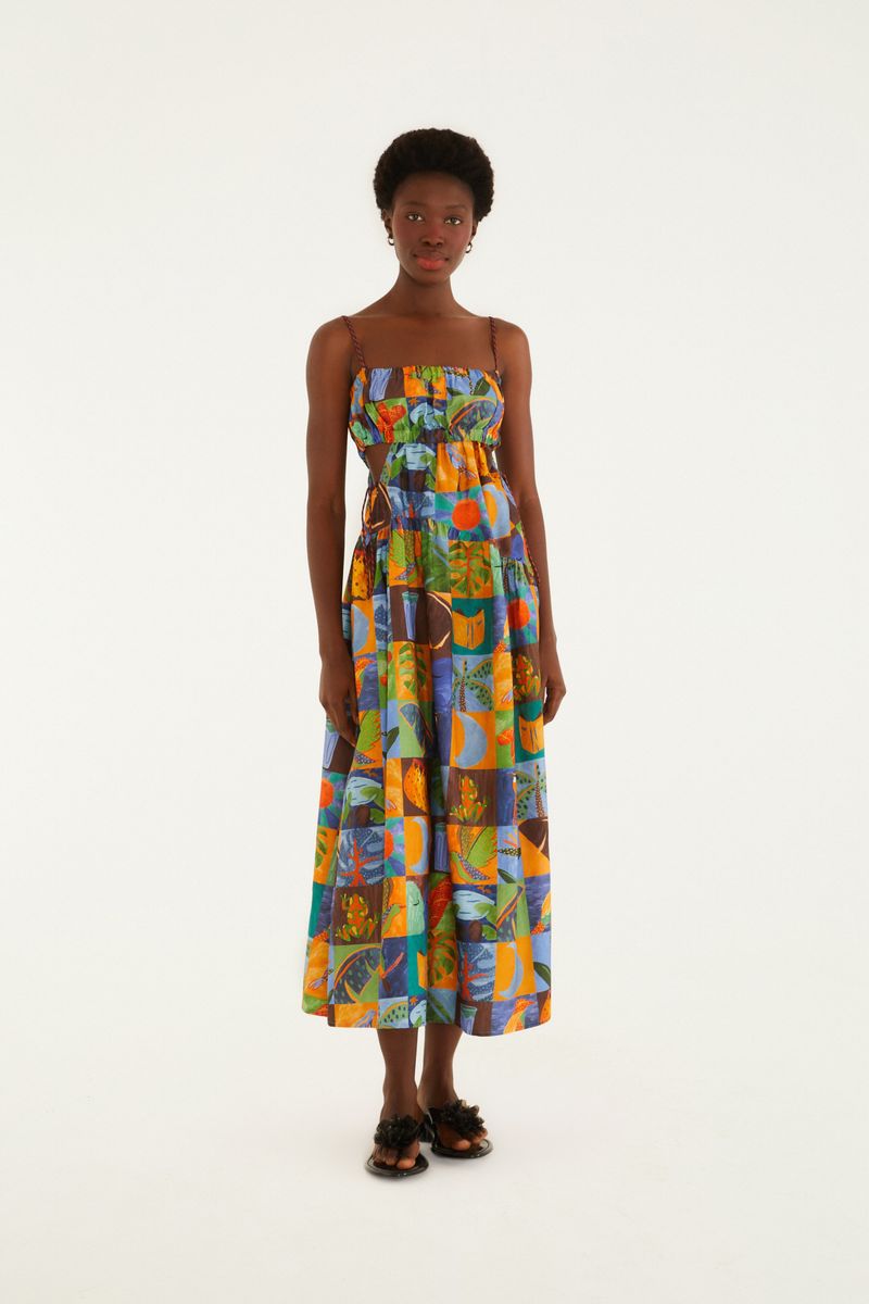 Vestido Stopper Estampado Lago Do Amor