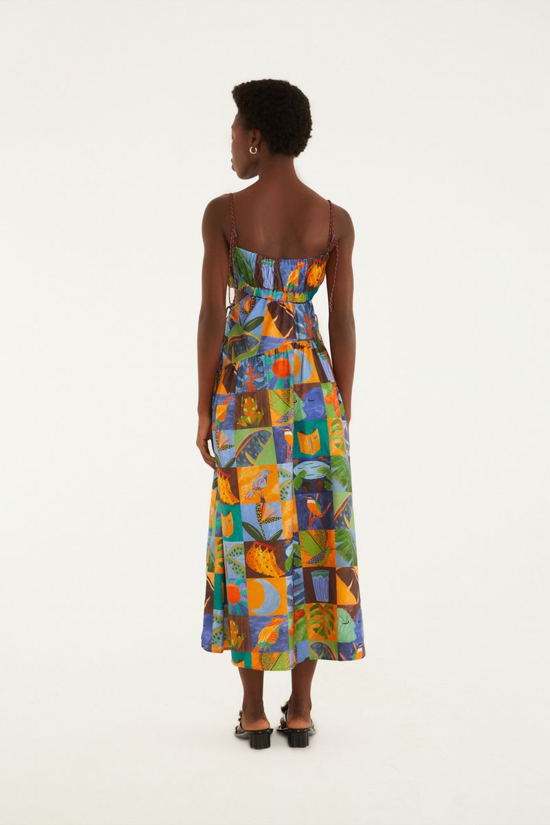 Vestido Stopper Estampado Lago Do Amor