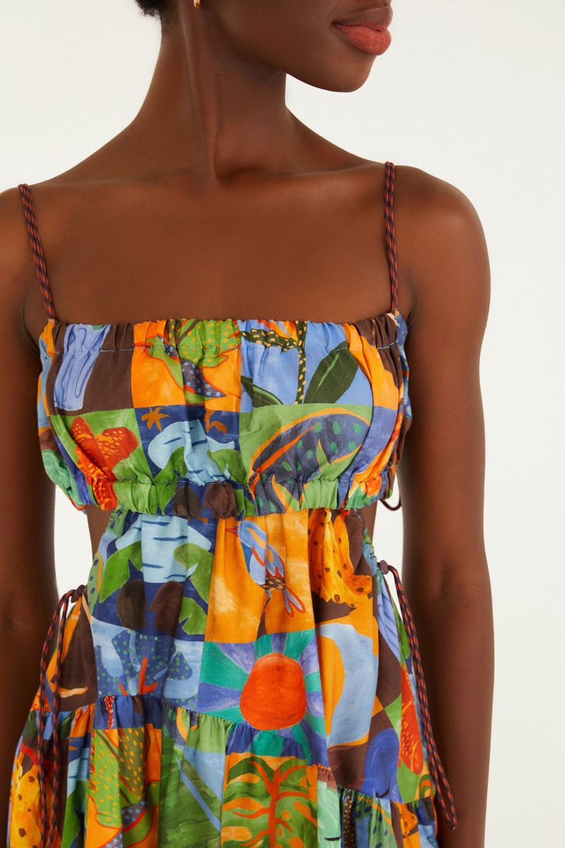Vestido Stopper Estampado Lago Do Amor