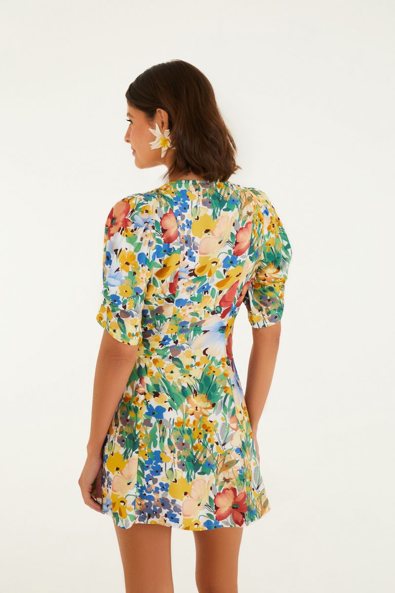 Vestido Estampado Camponesa