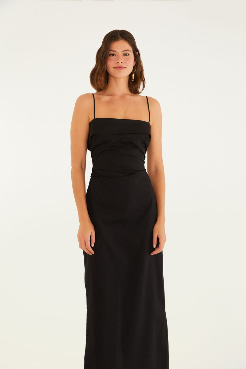 Vestido Alcinhas Reto