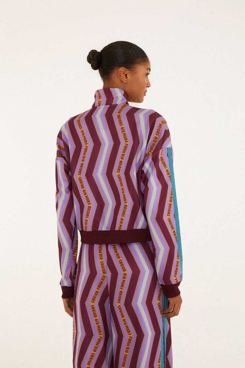 Casaco Adidas Zig Zag Stripes Lilac