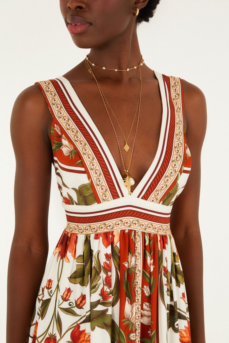 Vestido Cropped Estampado Natalia