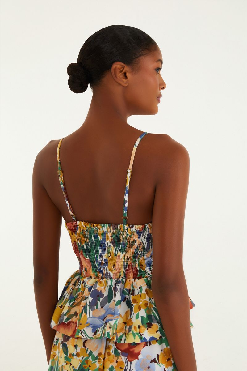 Blusa Estampada Camponesa