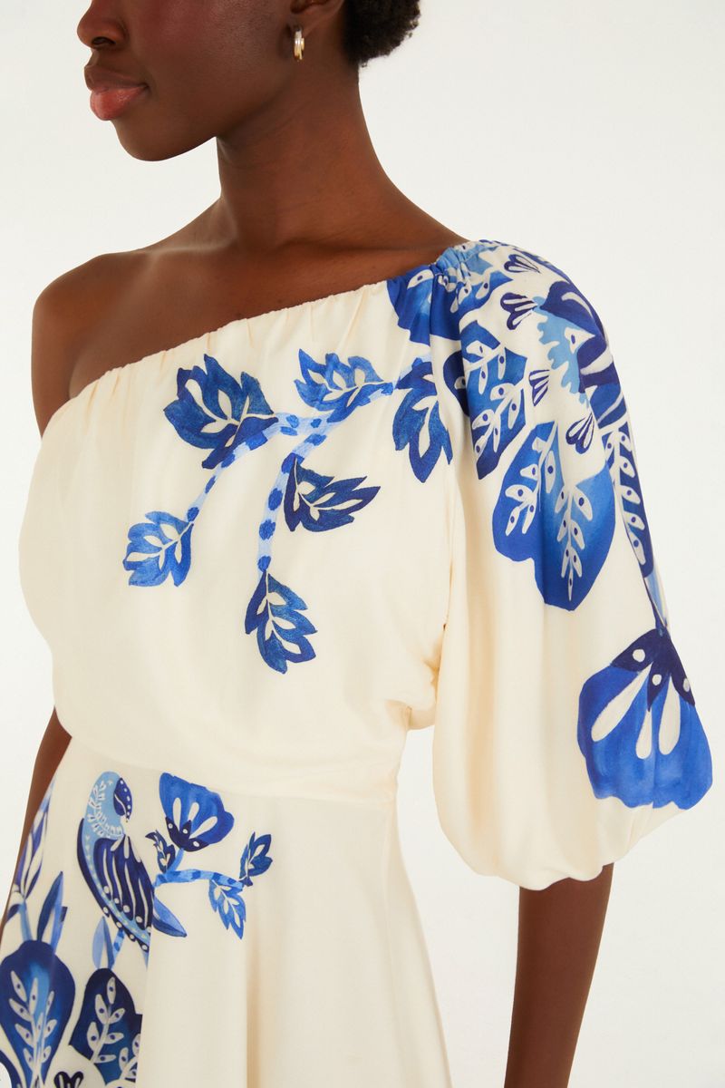 Vestido Curto Estampado Paraíso