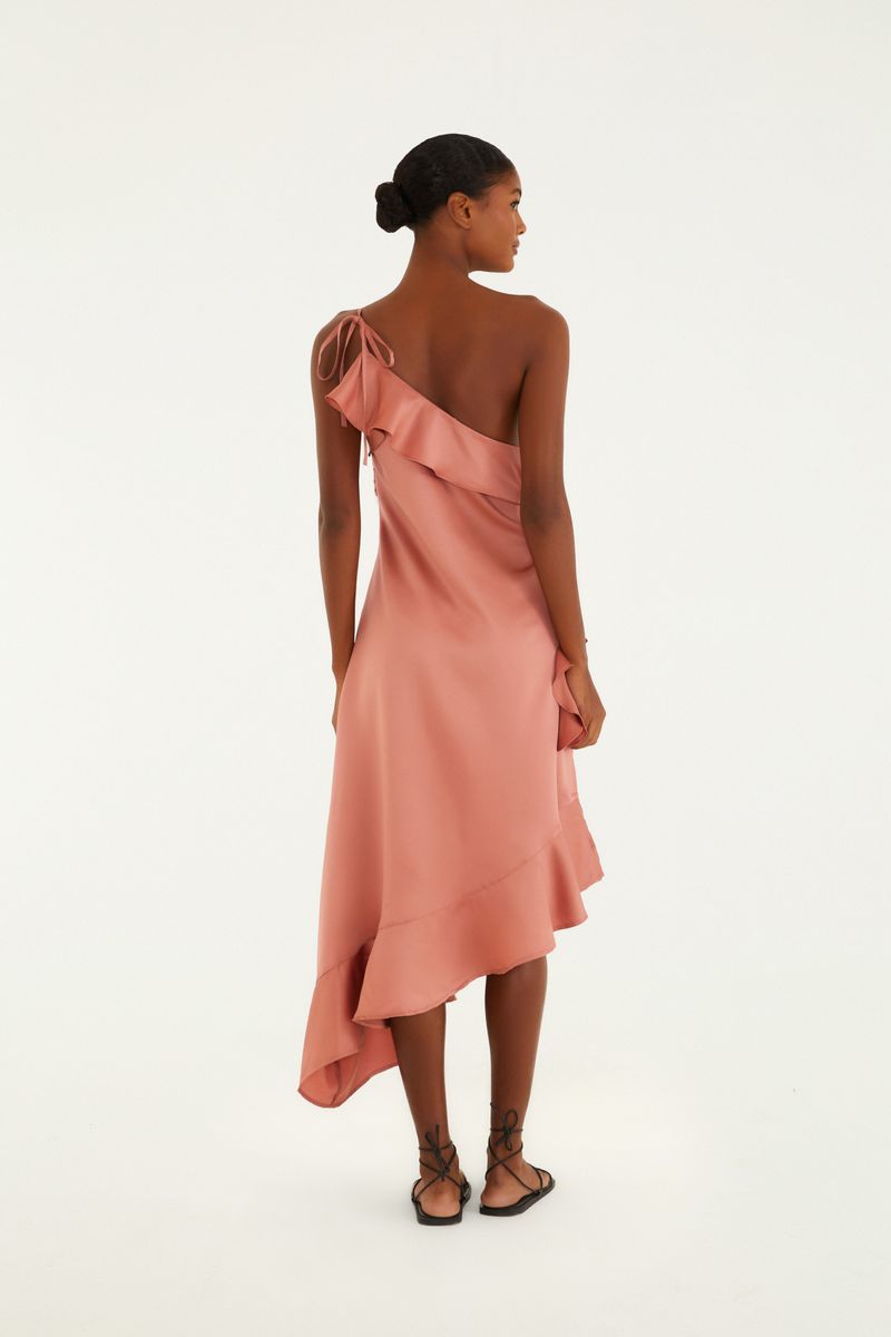 Vestido Babados Ombro Só