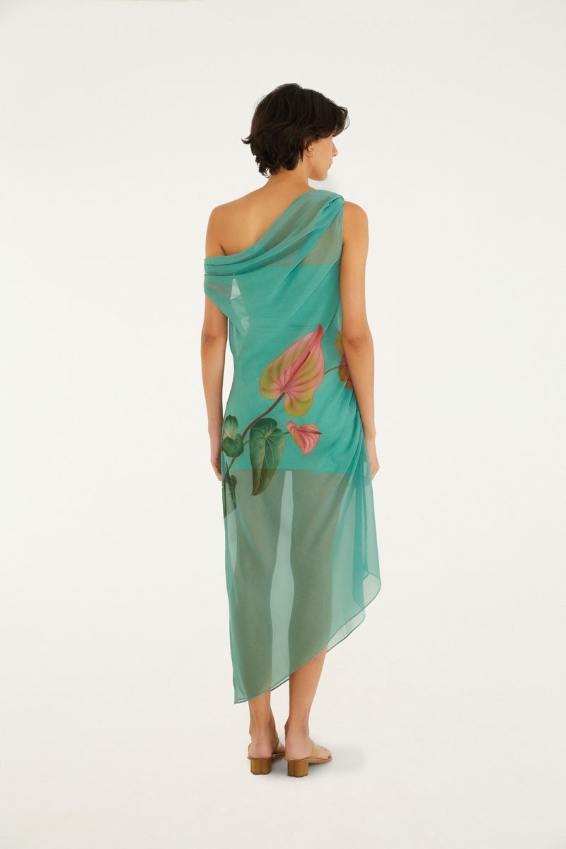 Vestido Estampado Antúrio