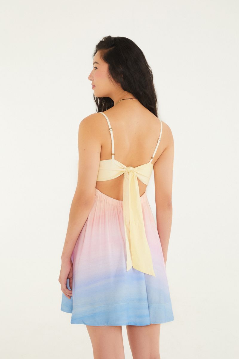 Vestido Curto Estampado Floral Lena