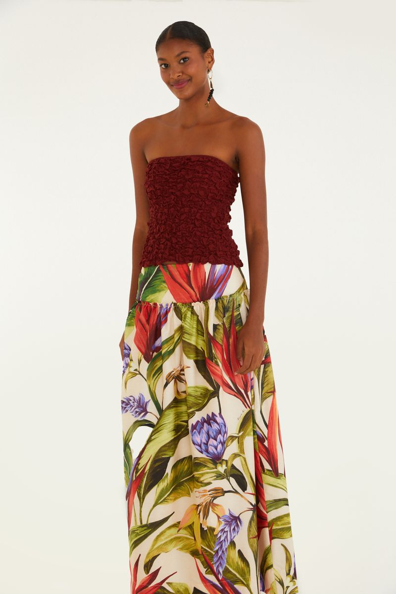Saia Estampada Florarte