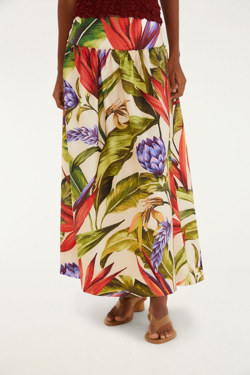 Saia Estampada Florarte