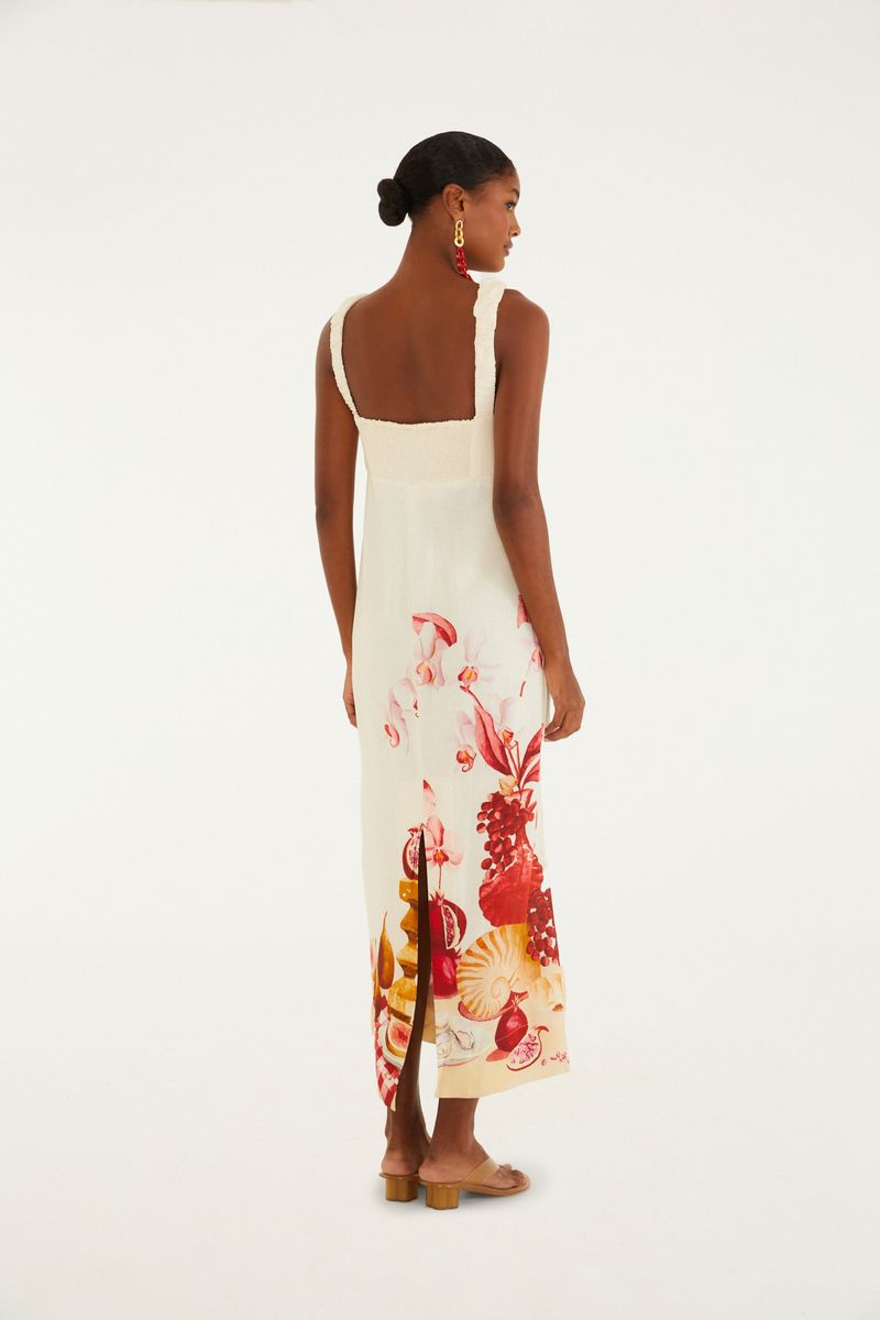 Vestido Cropped Estampado Afrodite