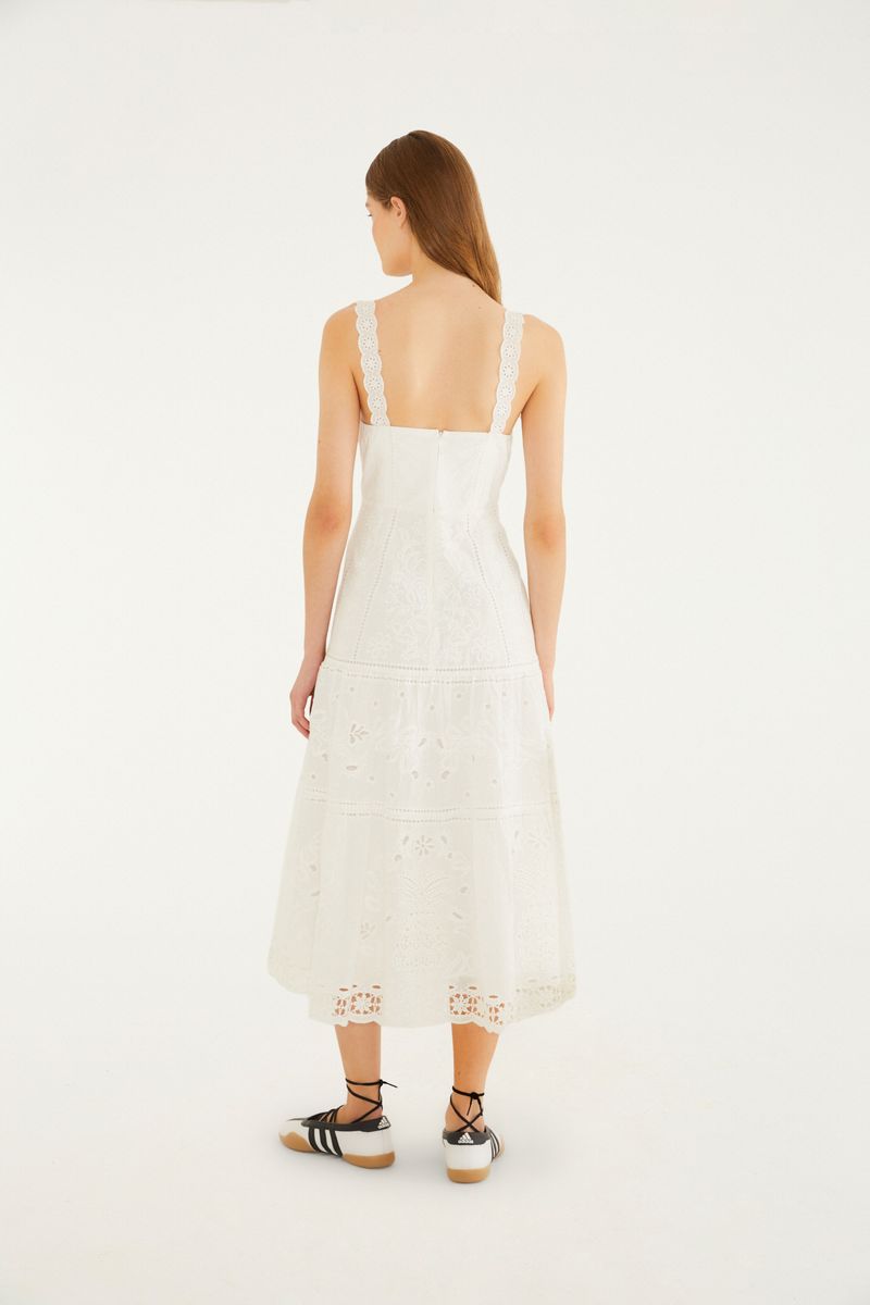 Vestido Richelieu Floral Mariana
