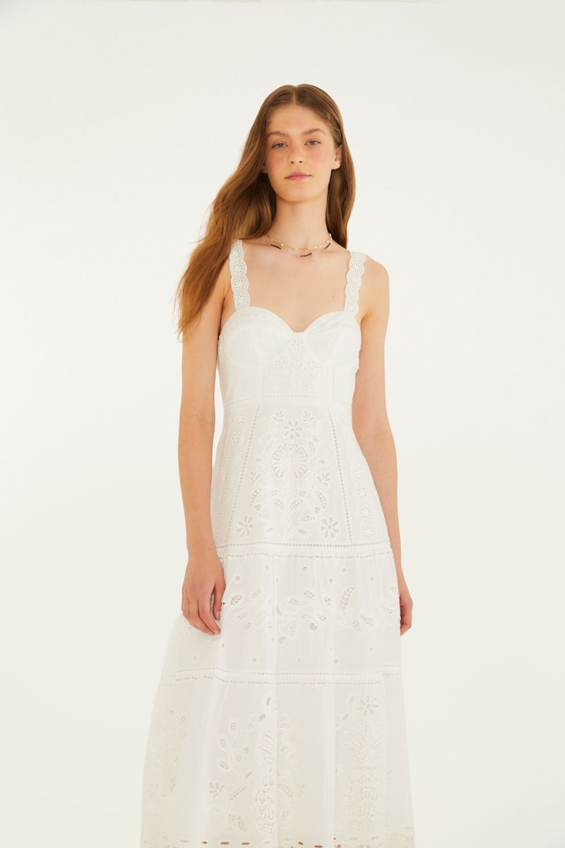Vestido Richelieu Floral Mariana