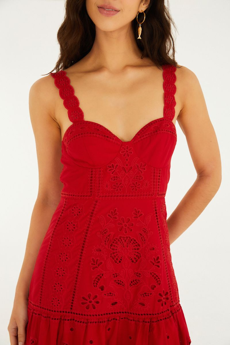 Vestido Richelieu Floral Mariana