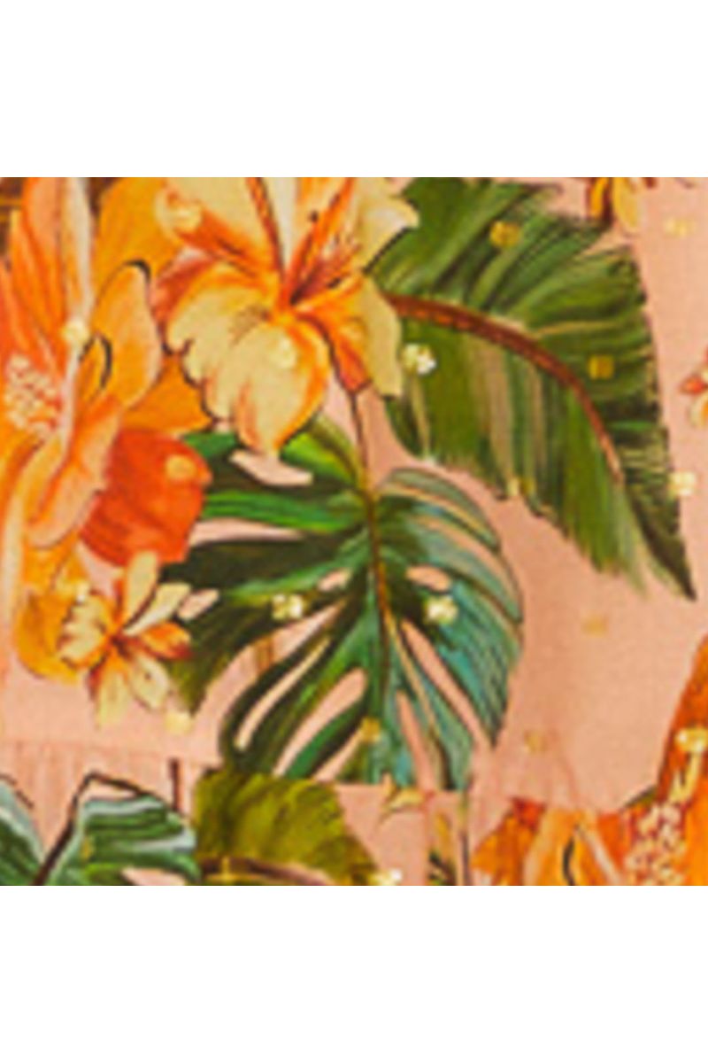 Vestido Curto Estampado Canto Dos Pássaros