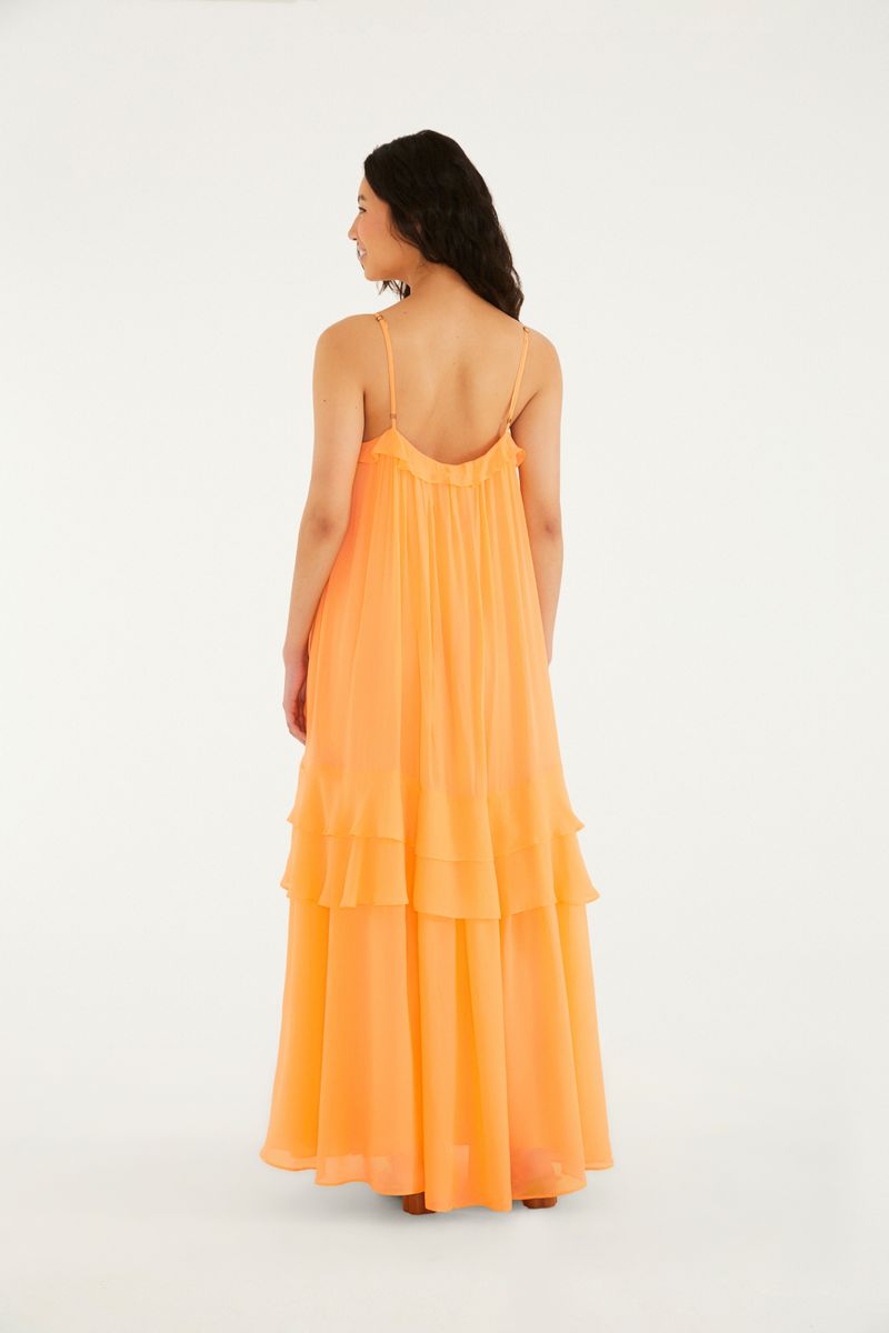 Vestido Babado Alcinhas