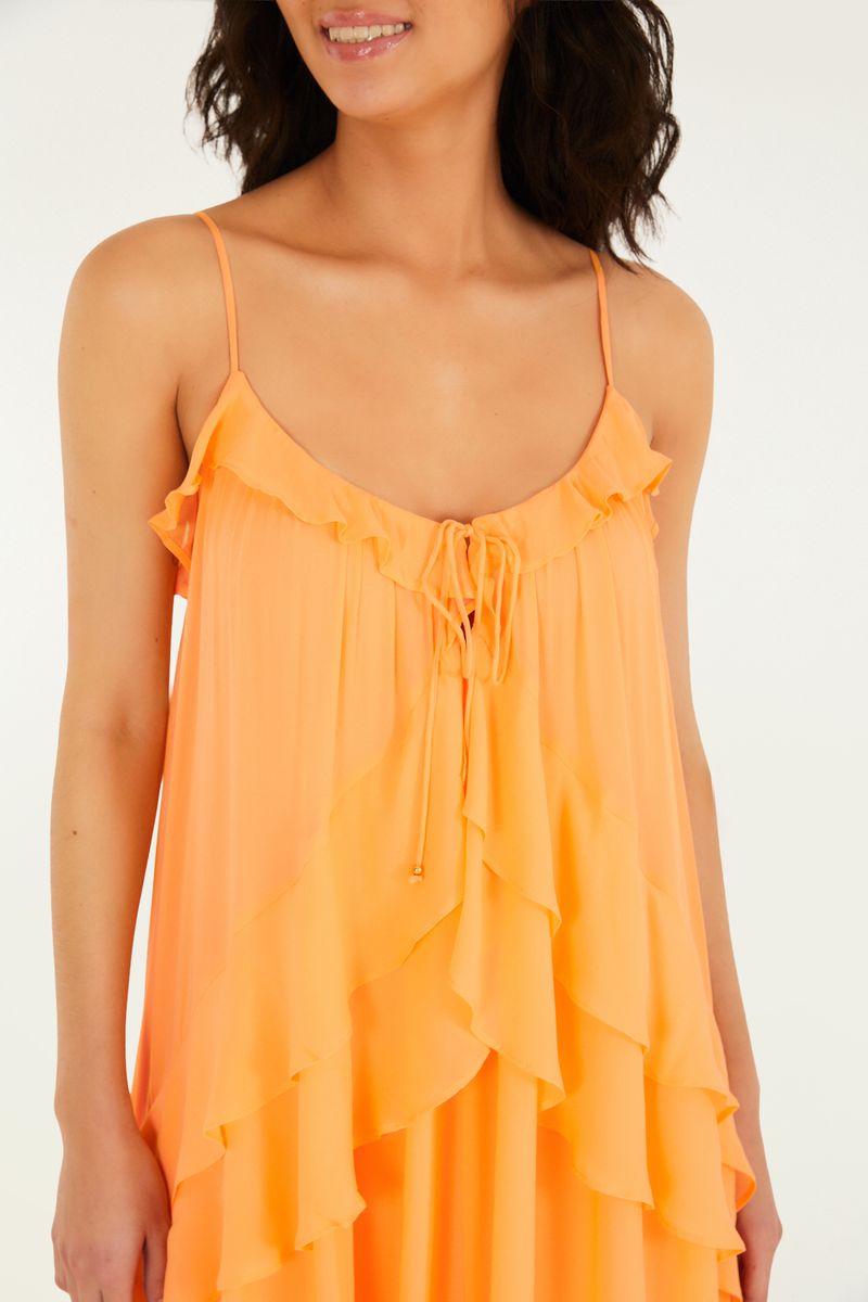 Vestido Babado Alcinhas