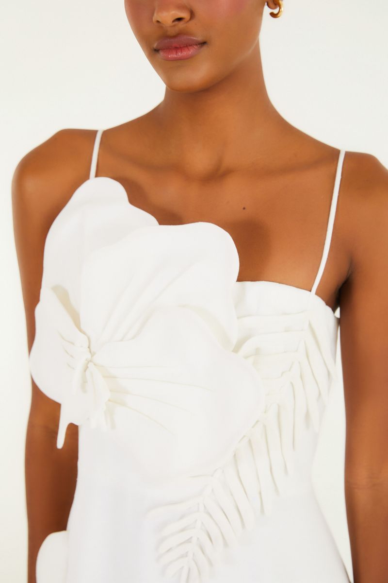 Vestido Artesanal Flor Gabrielle