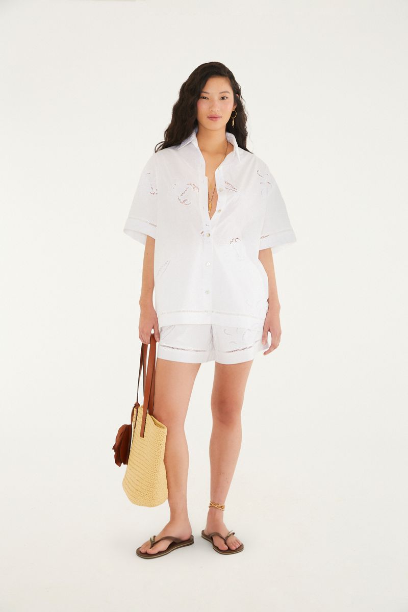 Camisa Laise Fundo Do Mar