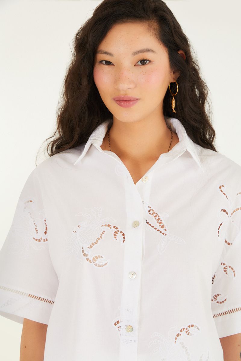 Camisa Laise Fundo Do Mar