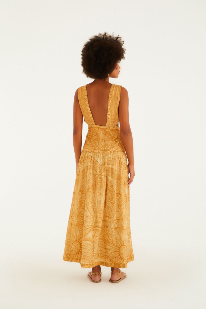 Vestido Midi Cobogó Palha