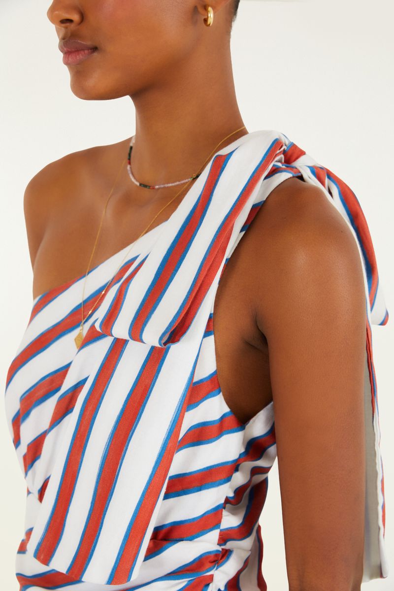 Vestido Listra Hibisco