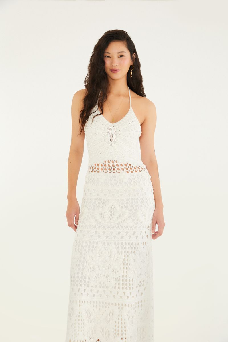 Vestido Tricot Borboleta