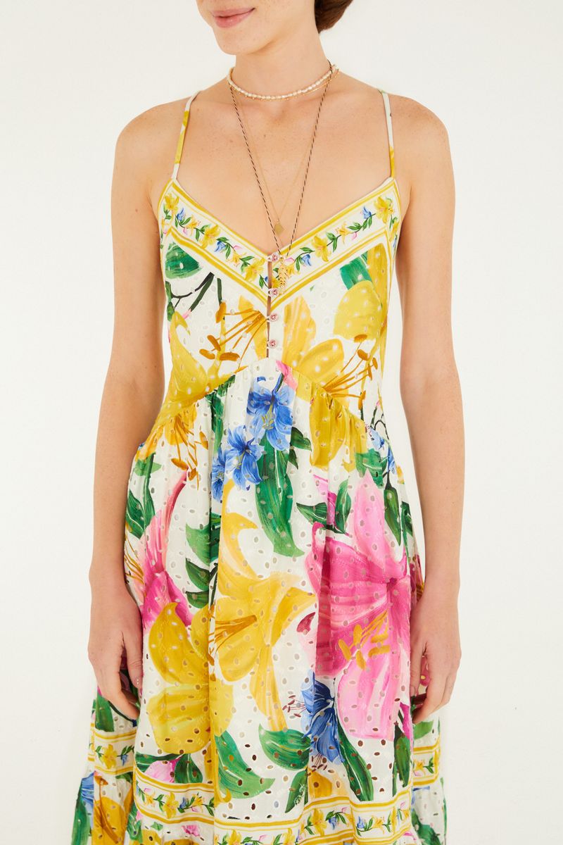 Vestido Laise Estampado Floral Malu