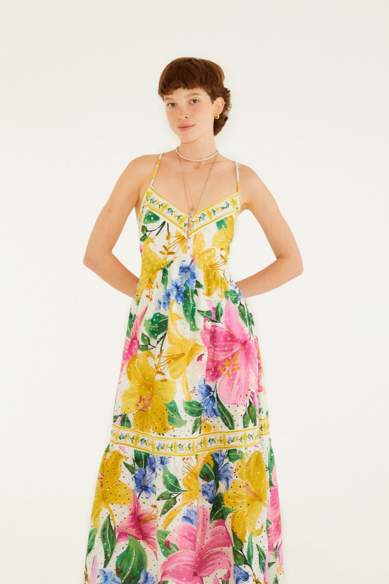 Vestido Laise Estampado Floral Malu