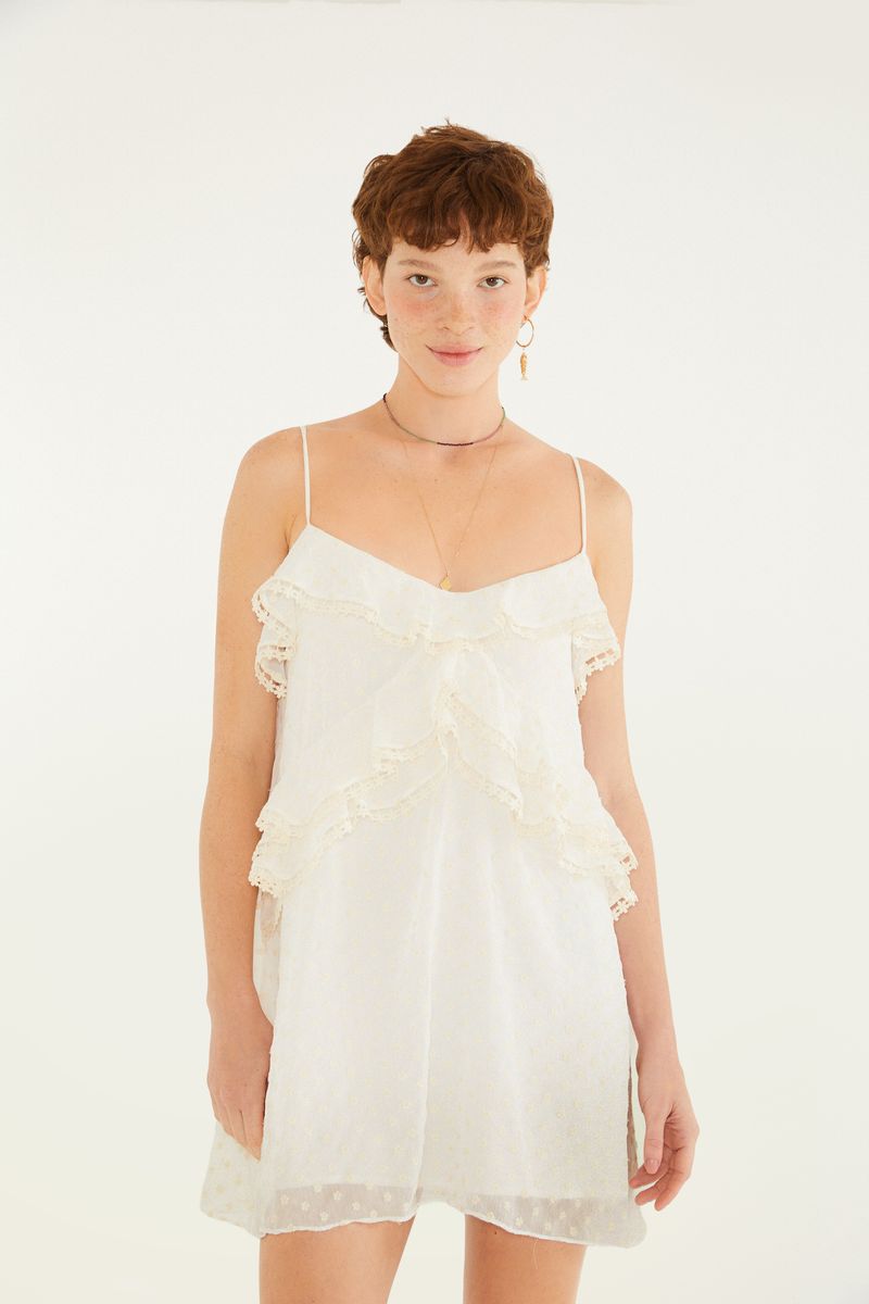 Vestido Babado Artesanal Serena