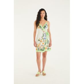 Vestido Curto Estampado Natureza Floral