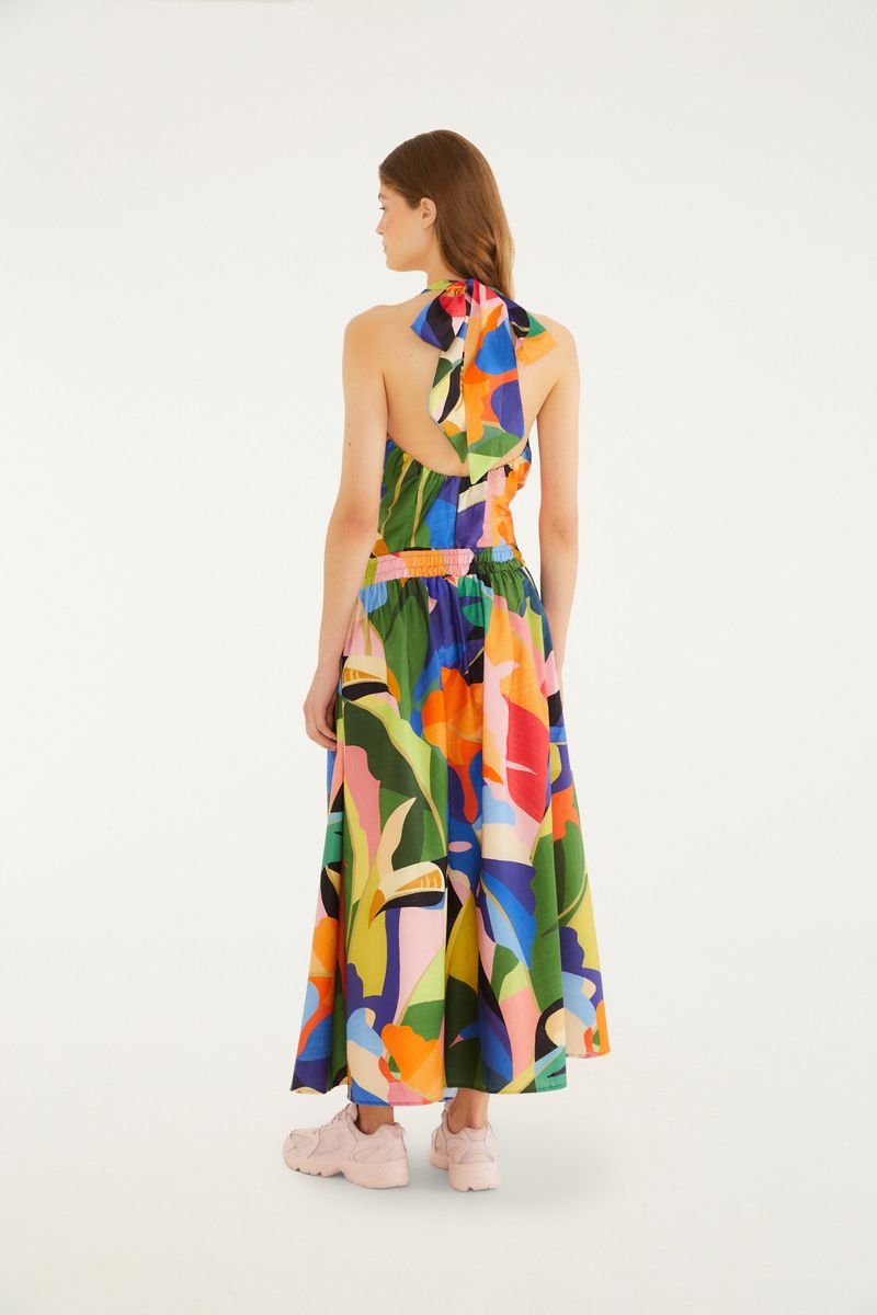 Saia Estampada Voo Tropical