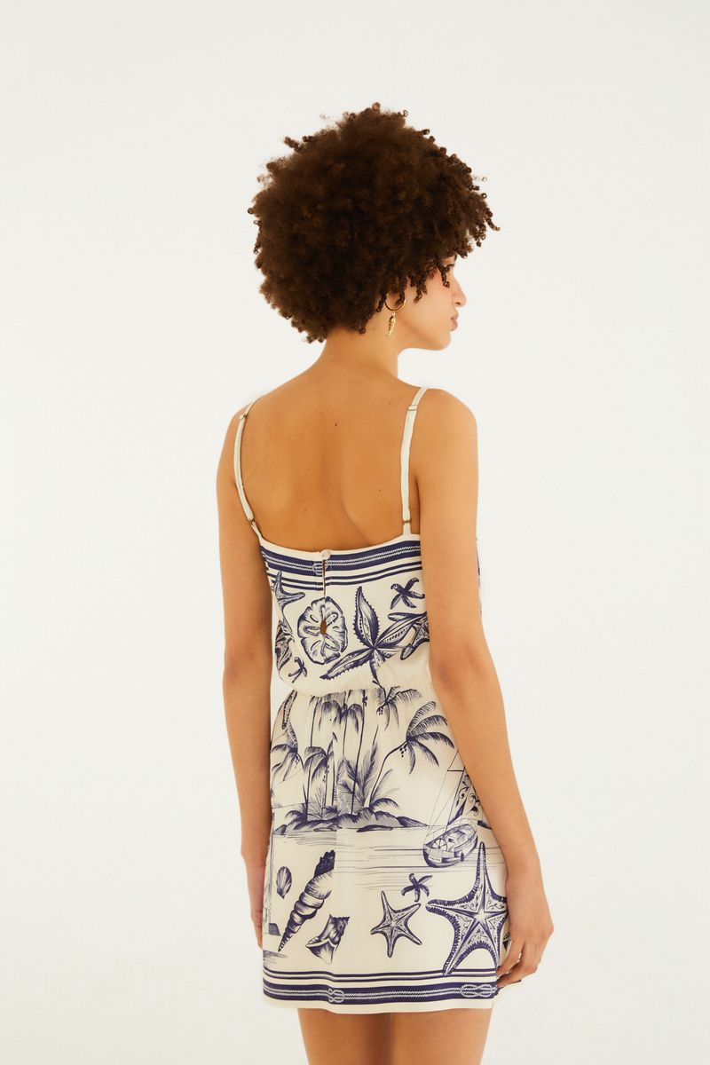 Vestido Curto Estampado Aventureiro