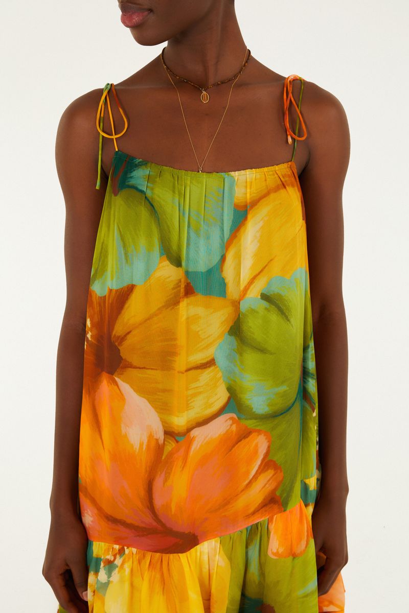 Vestido Longo Estampado Thalia