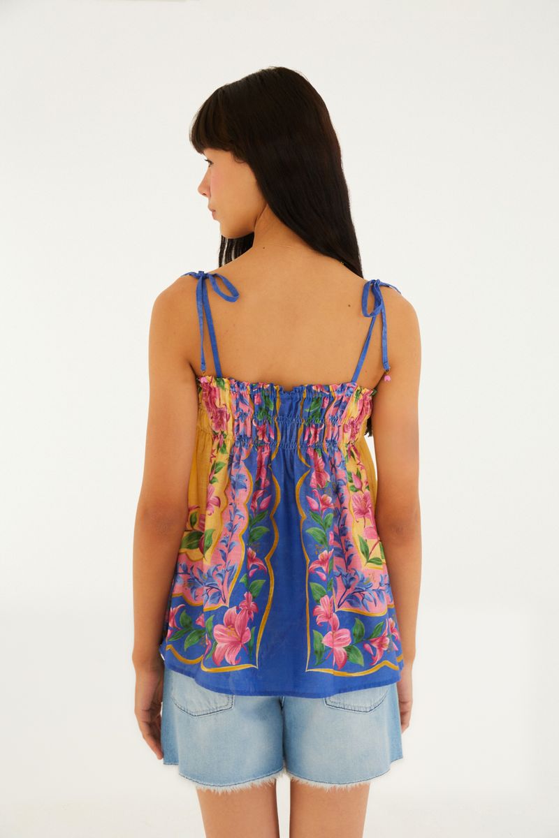 Blusa Lastex Estampada Lena