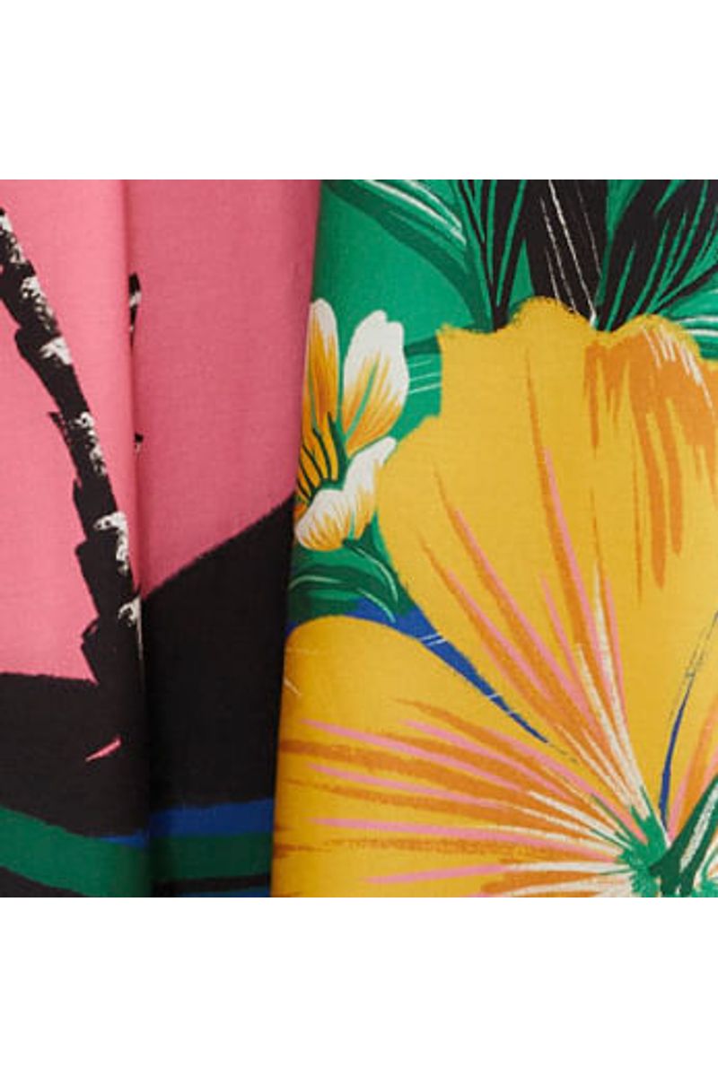 Saia Estampada Oásis Lenço