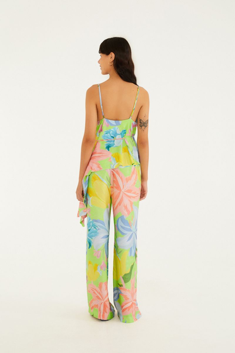 Calça Estampada Amor De Flor