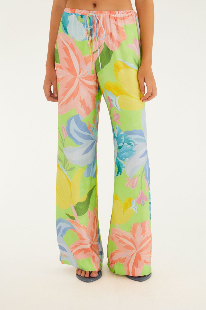 Calça Estampada Amor De Flor