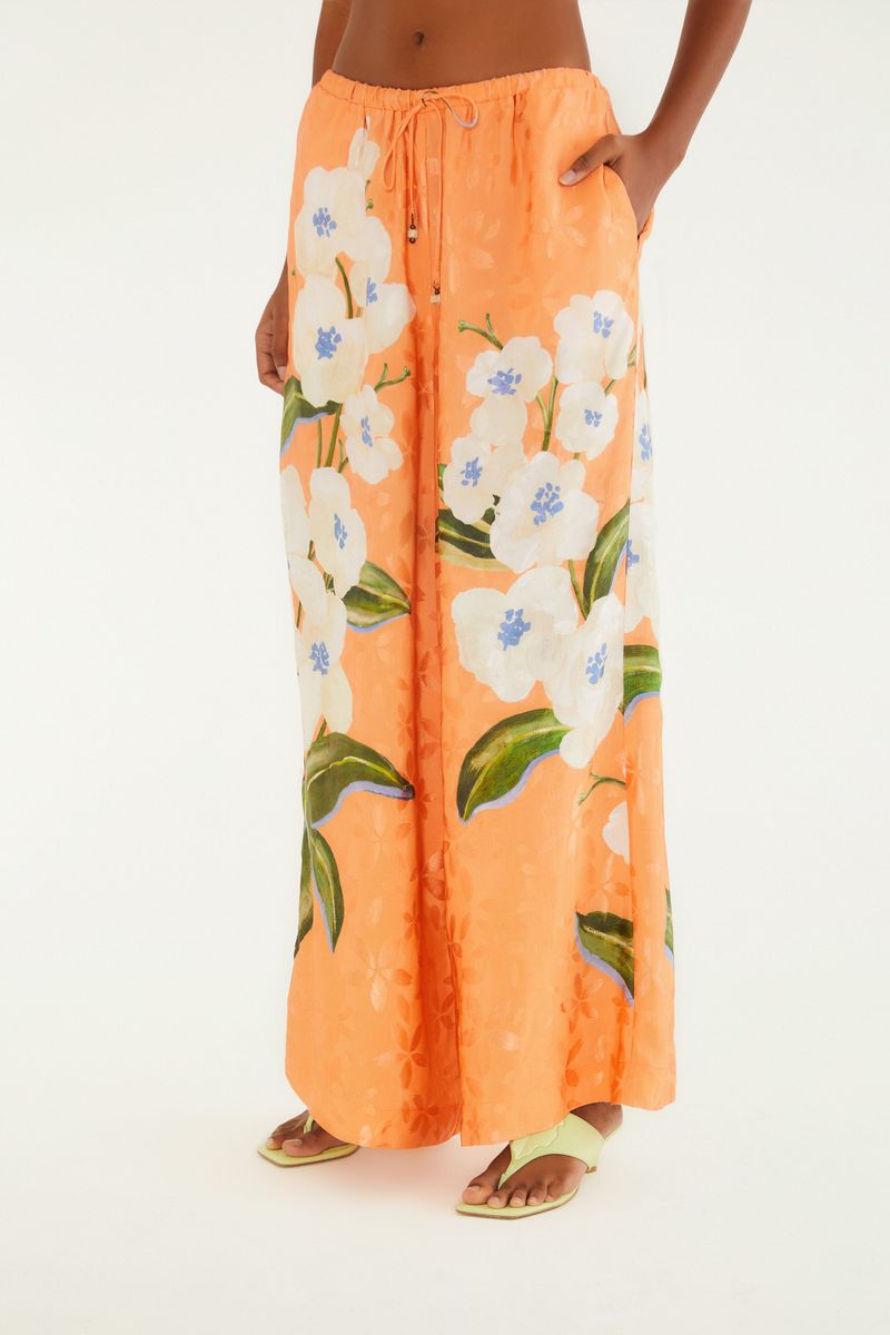 Calça Estampada Buquê