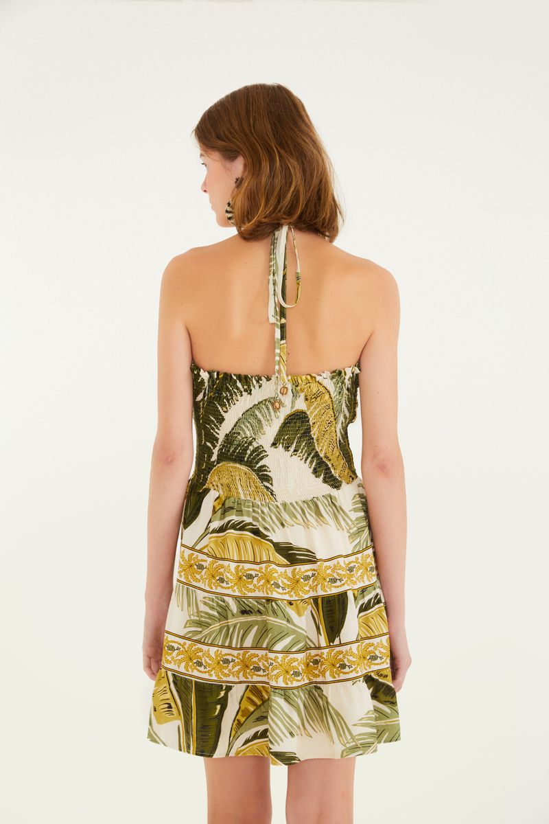 Vestido Curto Estampado Trancoso