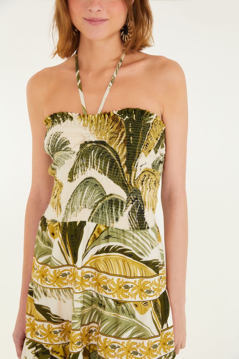 Vestido Curto Estampado Trancoso
