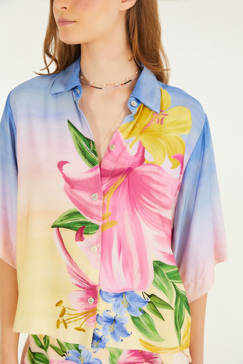 Camisa Estampada Floral Lena