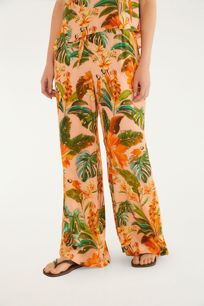 Calça Estampada Canto Dos Pássaros
