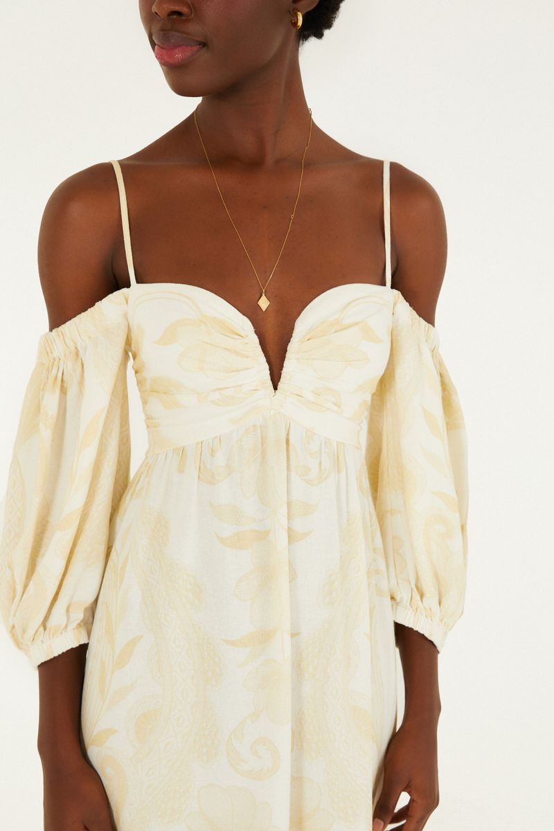 Vestido Cropped Estampado Tina