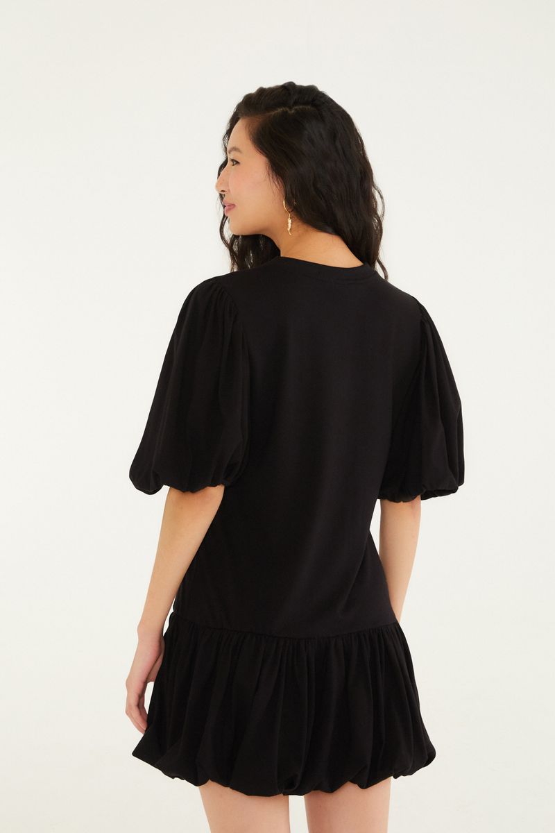 Vestido Cropped Recorte Cintura