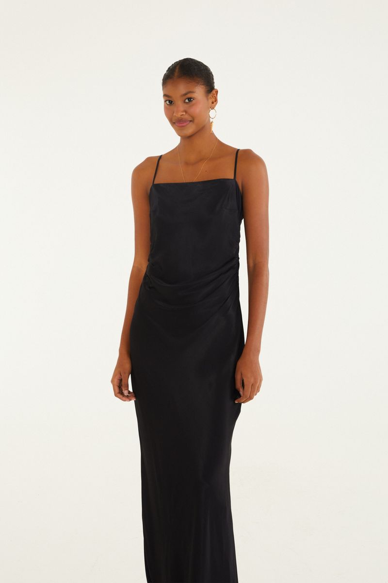 Vestido Alcinhas Cetim